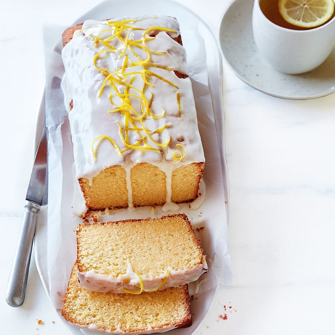 Lemon sour cream butter cake