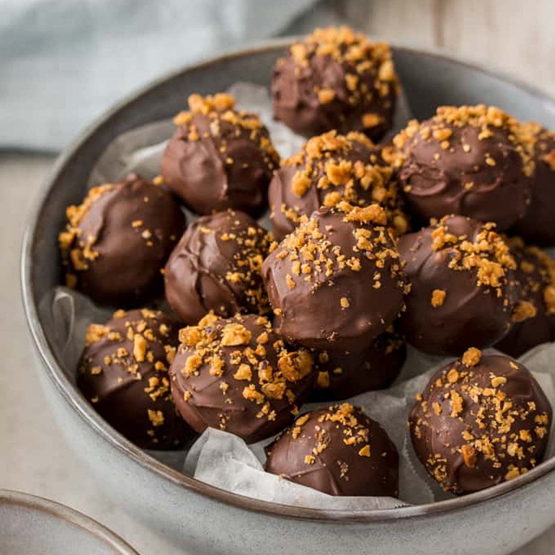 Hazelnut Praline Chocolate Truffles