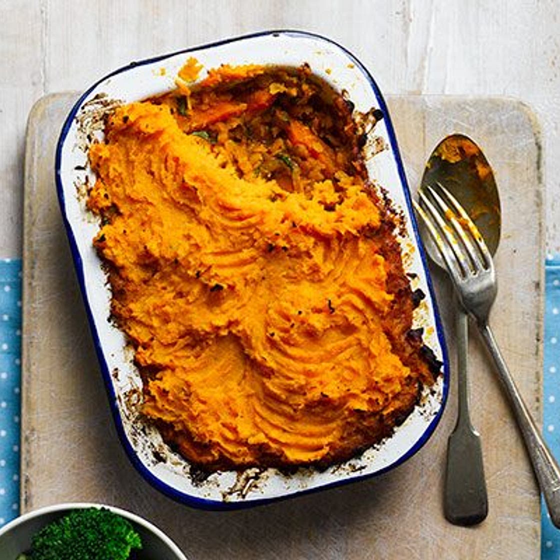 Indian sweet potato & dhal pies