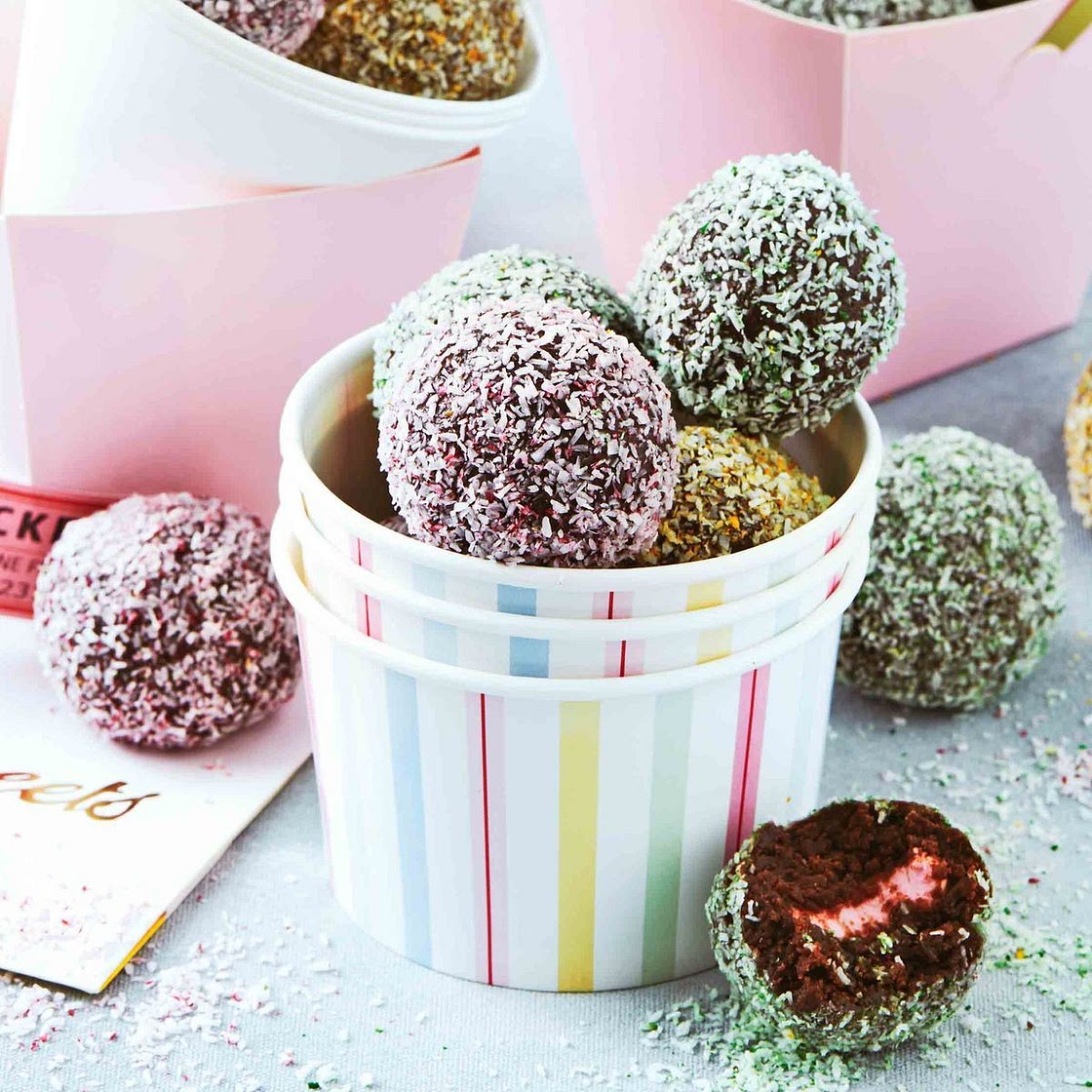 Marshmallow lamington balls recipe