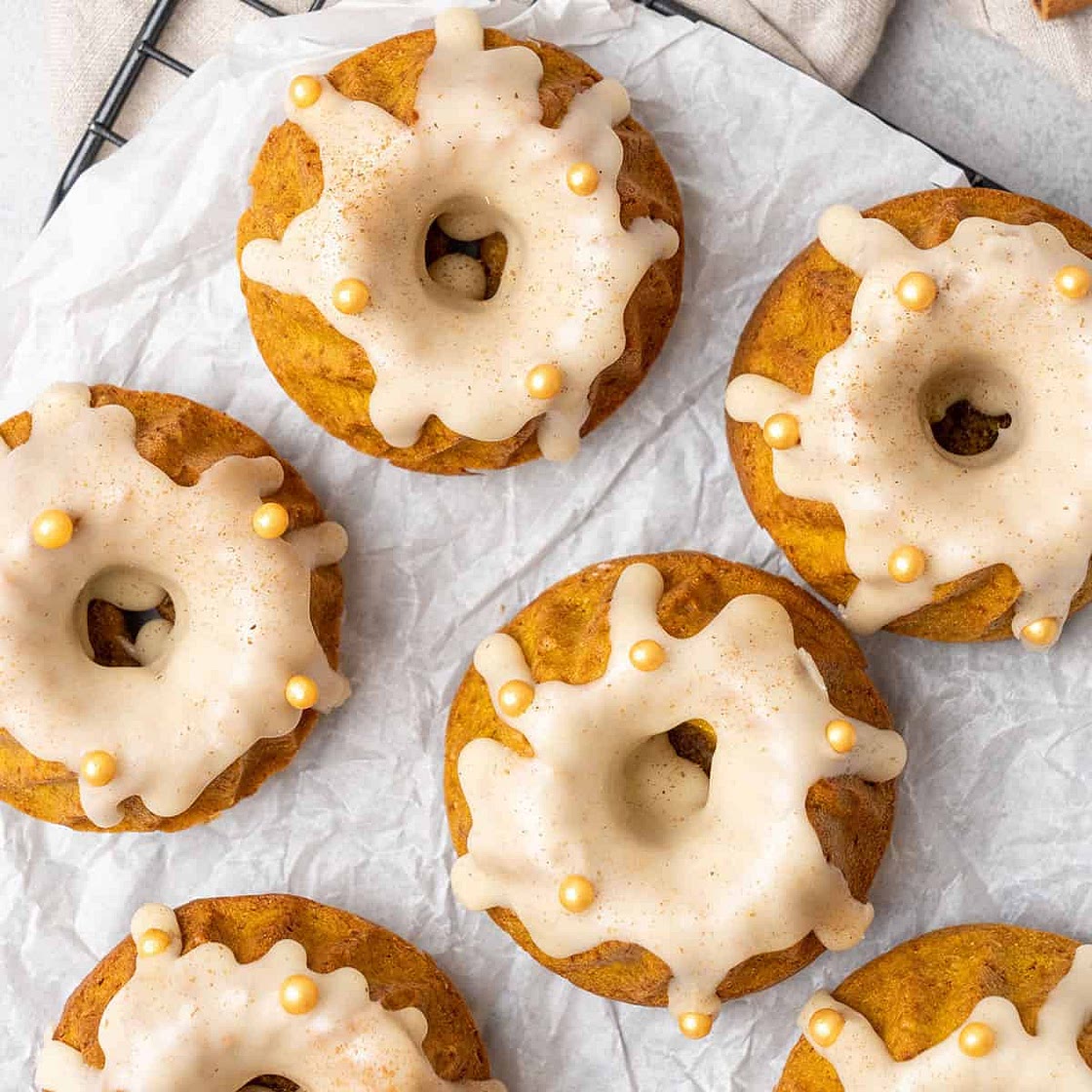 Mini Pumpkin Bundt Cakes with Maple Glaze