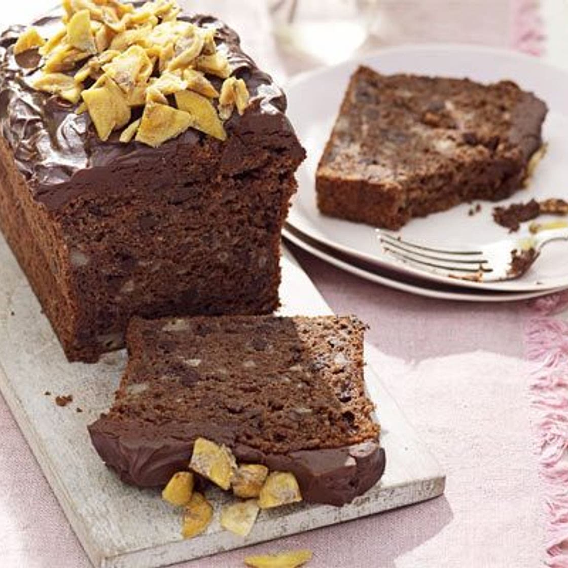 Chocolate & banana cake