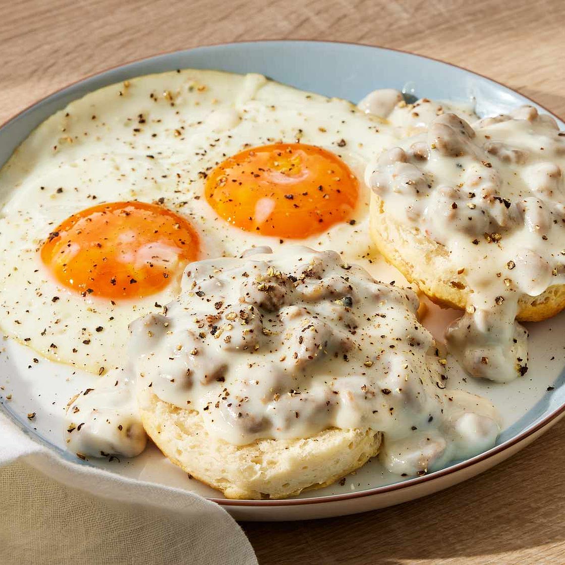 Easy Sausage Gravy and Biscuits