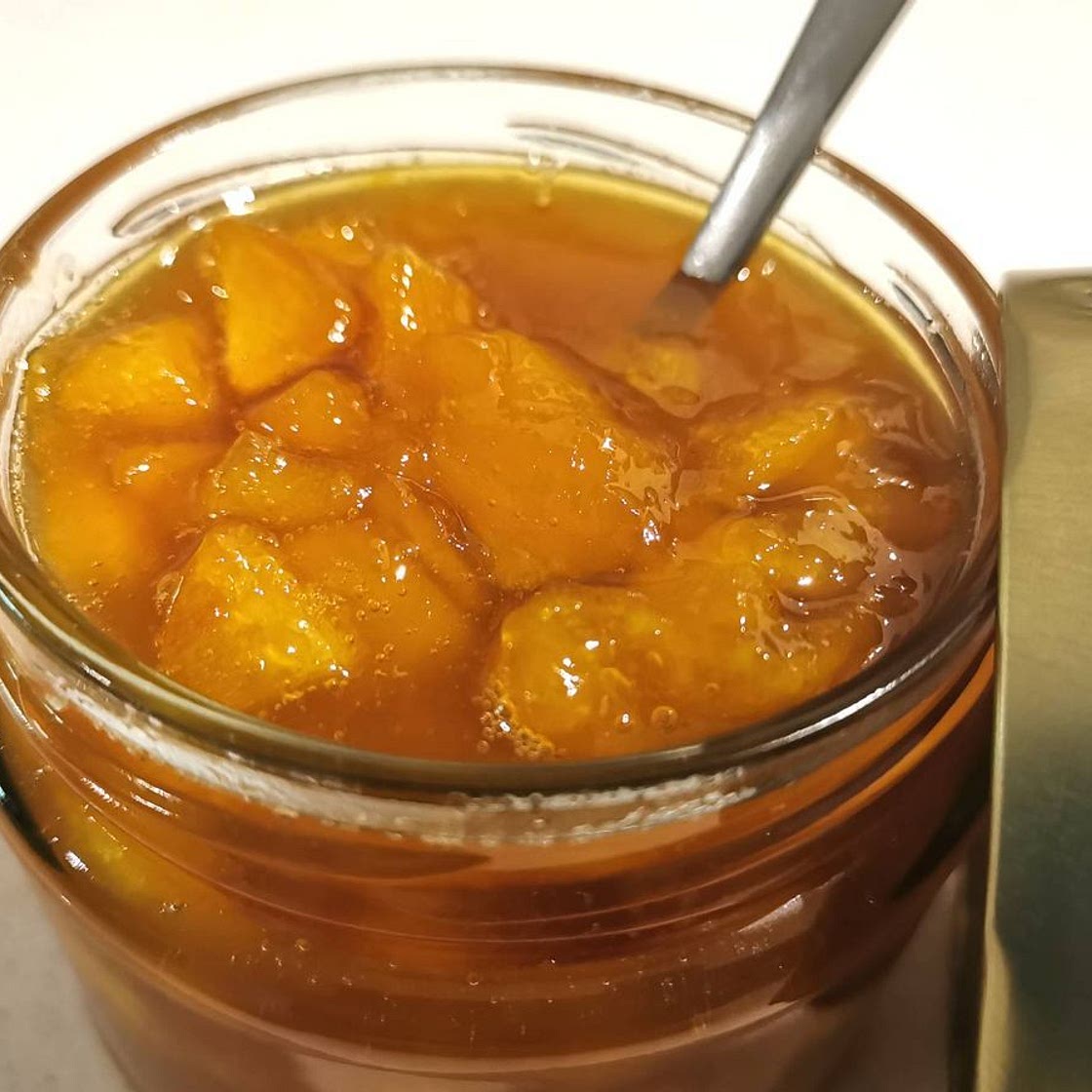 3-ingredient bread maker peach jam recipe