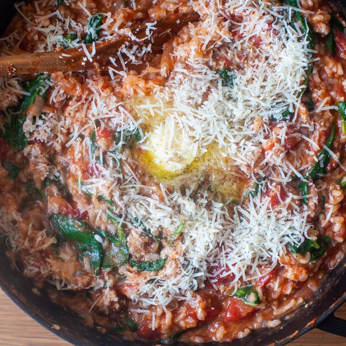 Tomato and Sausage Risotto