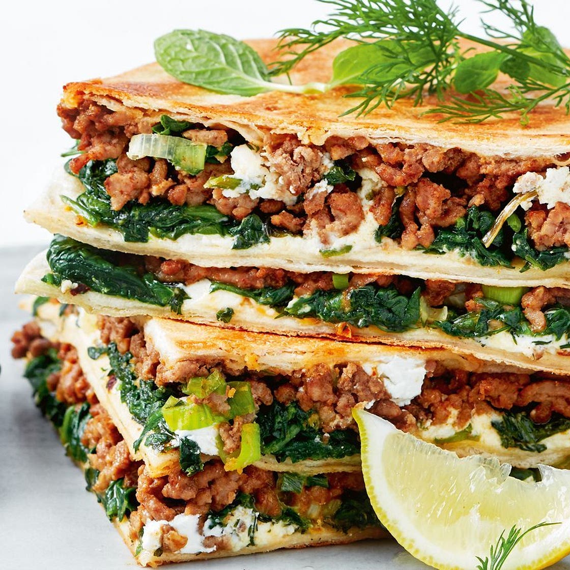 Lamb gozleme one-pan pie recipe