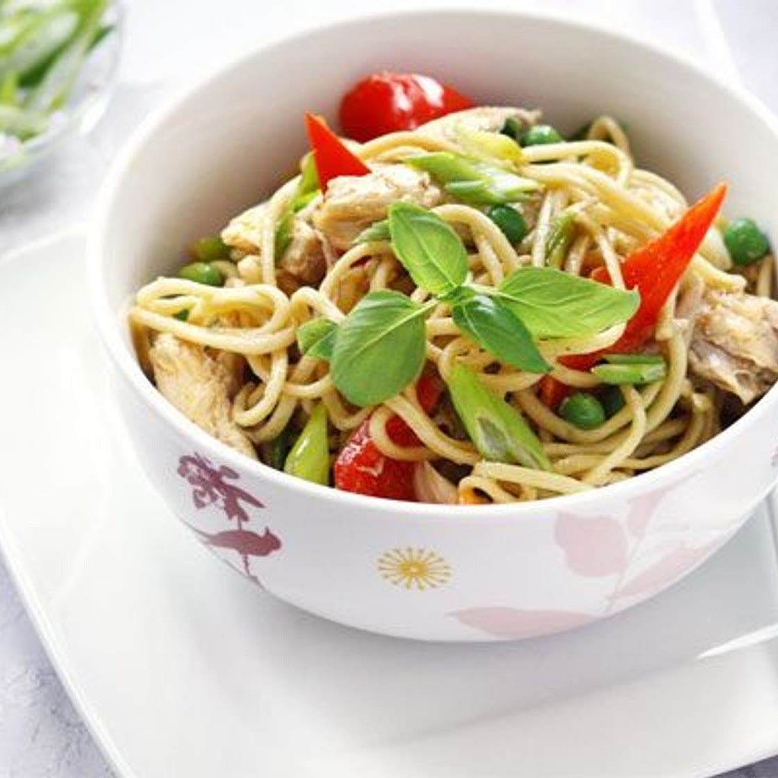 Tasty chicken noodles