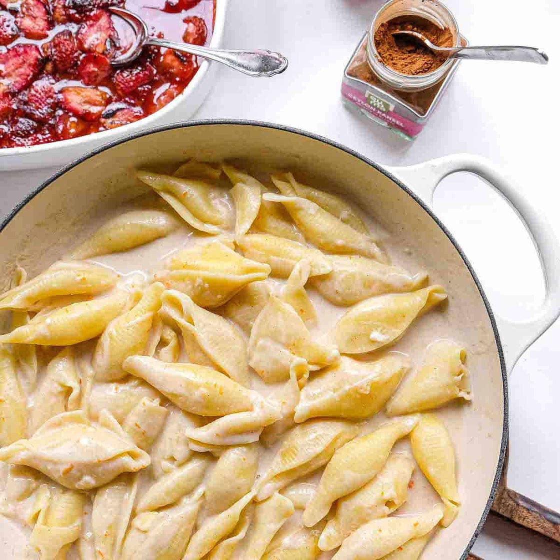 Sweet Cinnamon & Brown Sugar Dessert Pasta