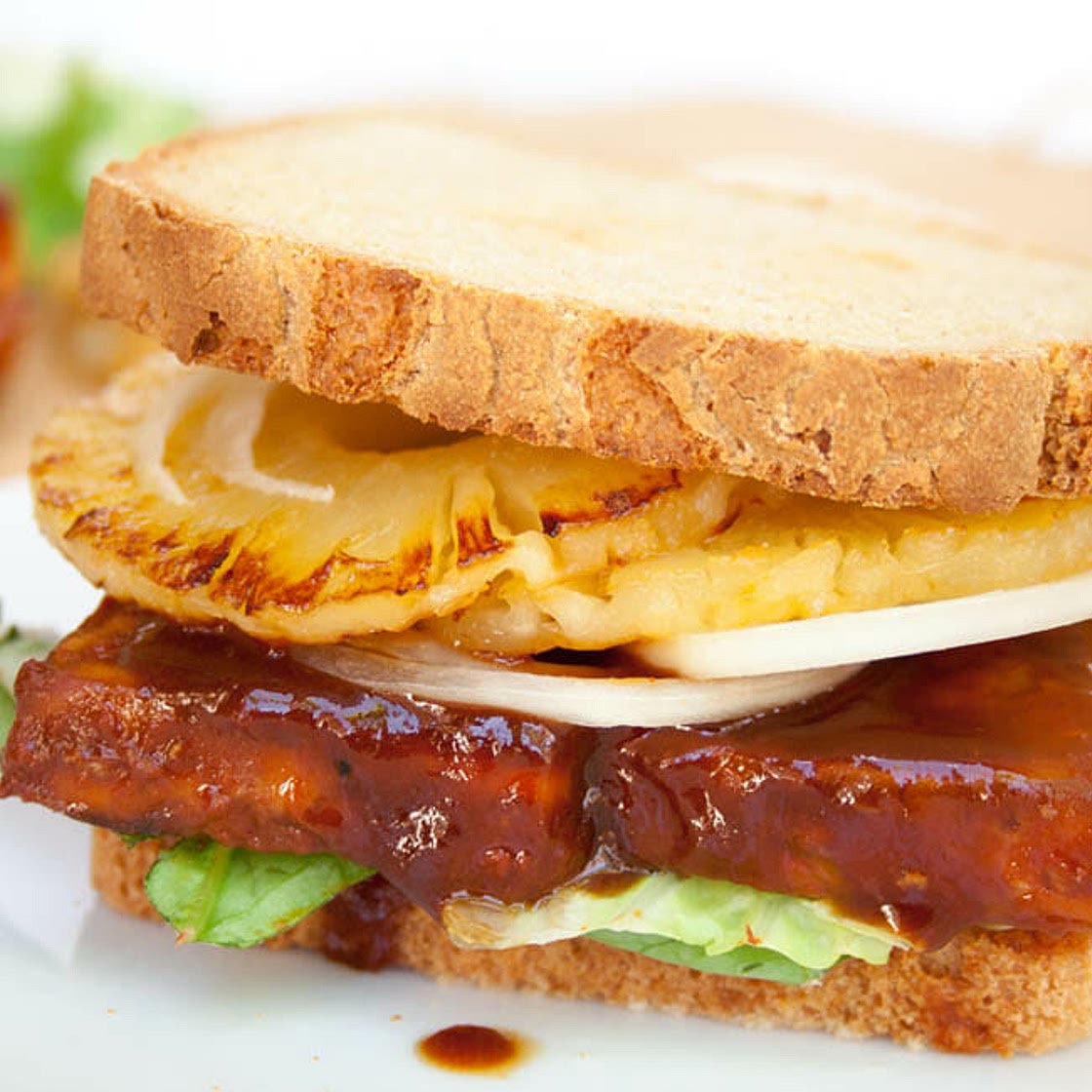 Baked BBQ Tofu Sandwich