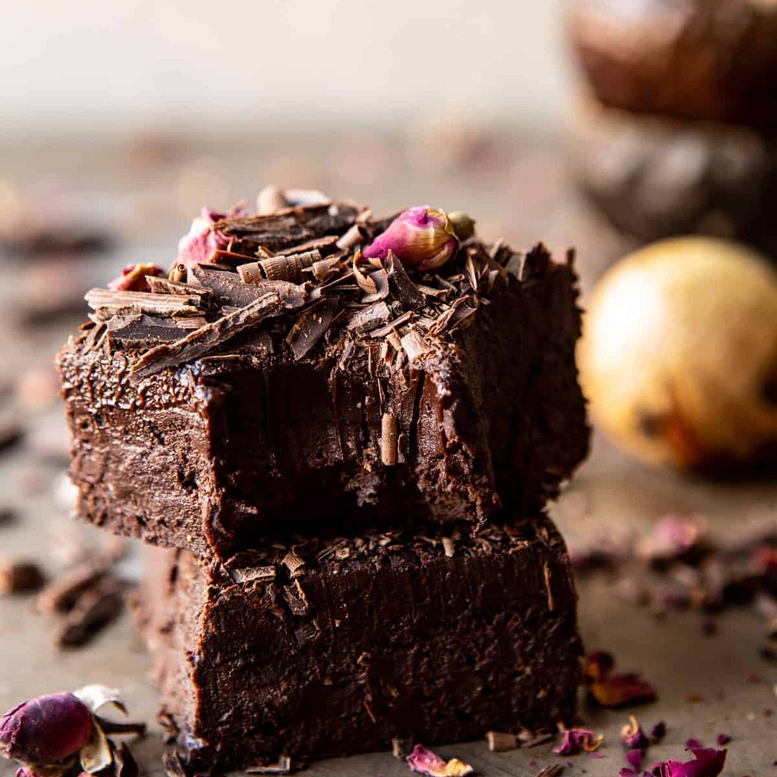 Fudgy Avocado Brownies with Chocolate Fudge Frosting