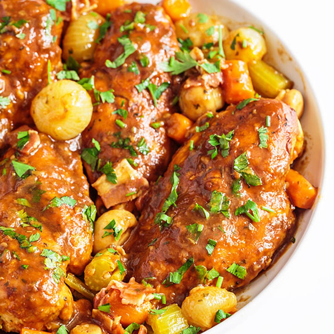 Slow Cooker Coq au Vin