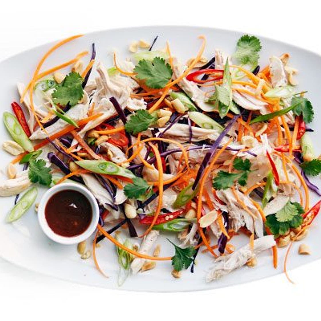 Asian pulled chicken salad