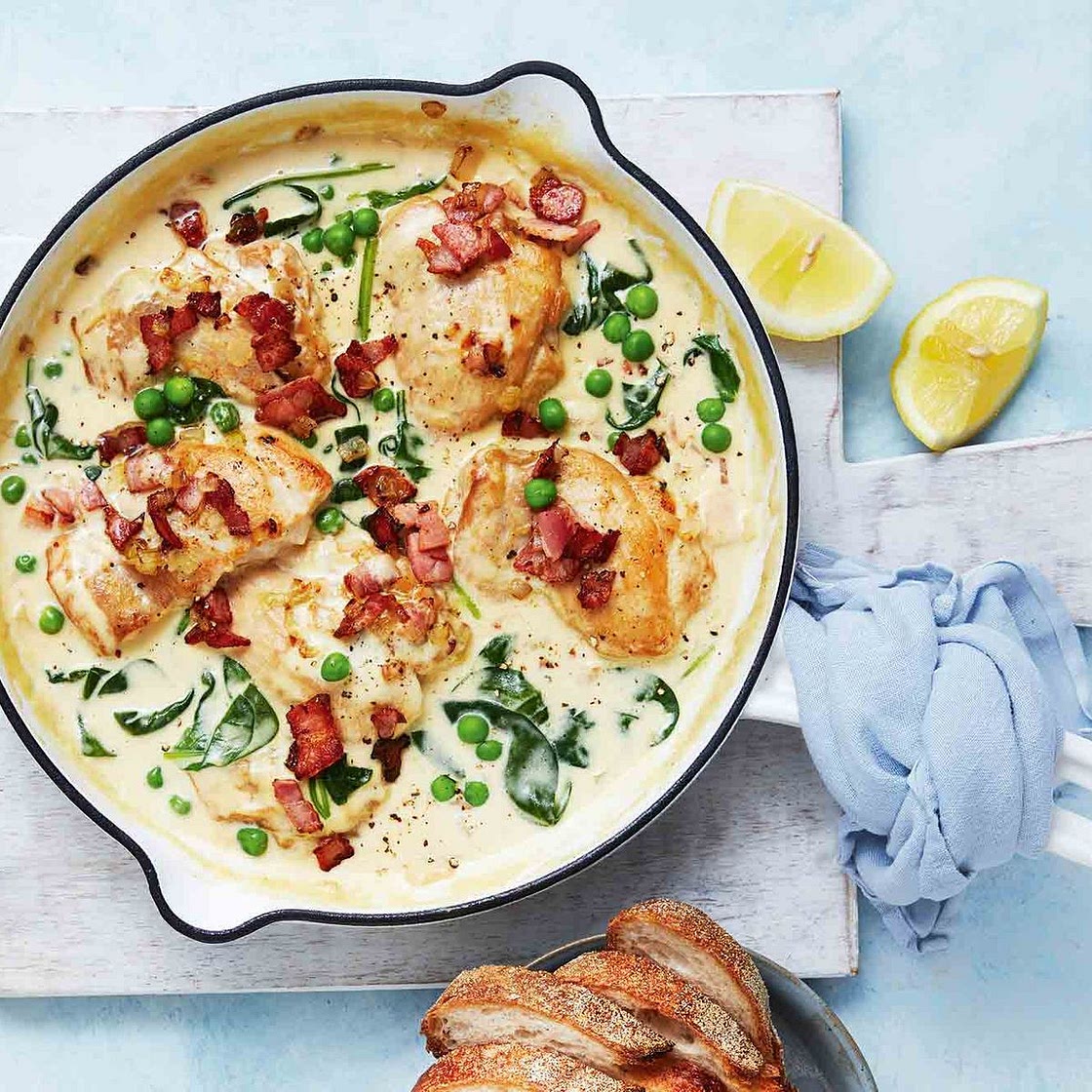 One-pan creamy chicken and bacon recipe