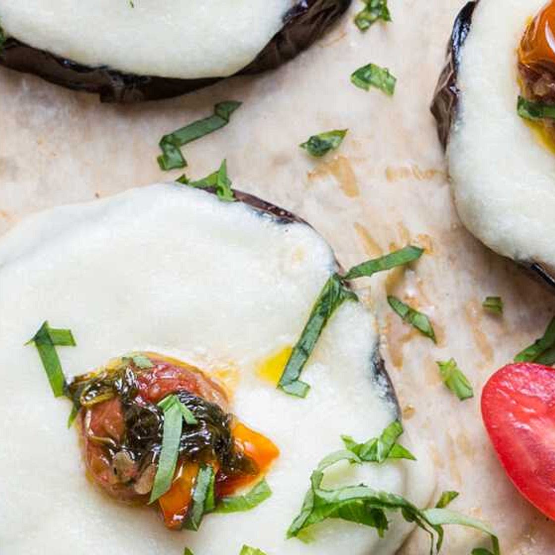 Grilled Eggplant Pizza