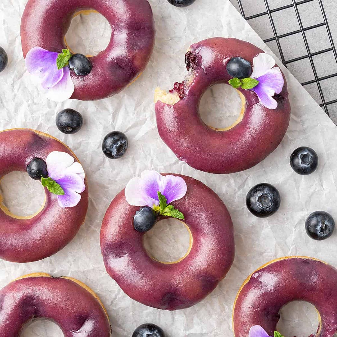 Baked Blueberry Donuts (VIDEO)