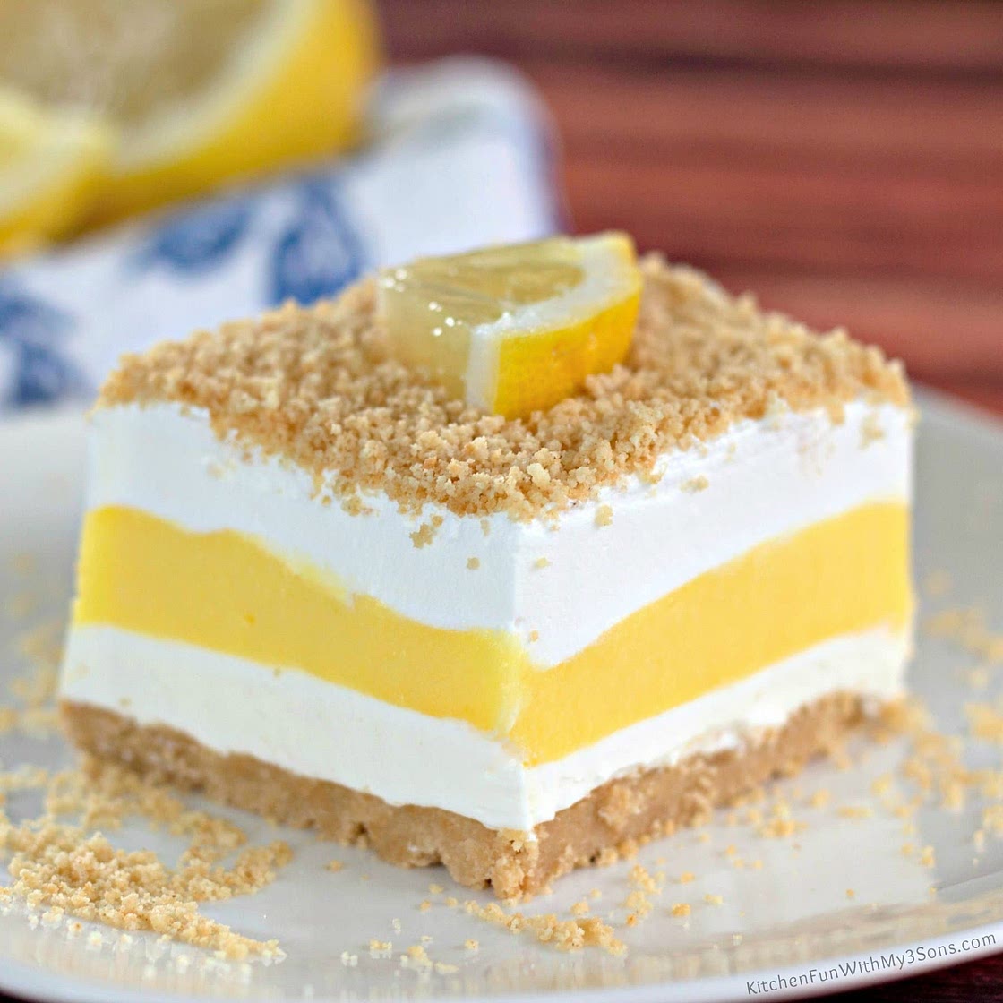 No Bake Lemon Lasagna