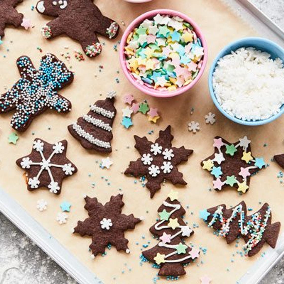 Chocolate Christmas biscuits