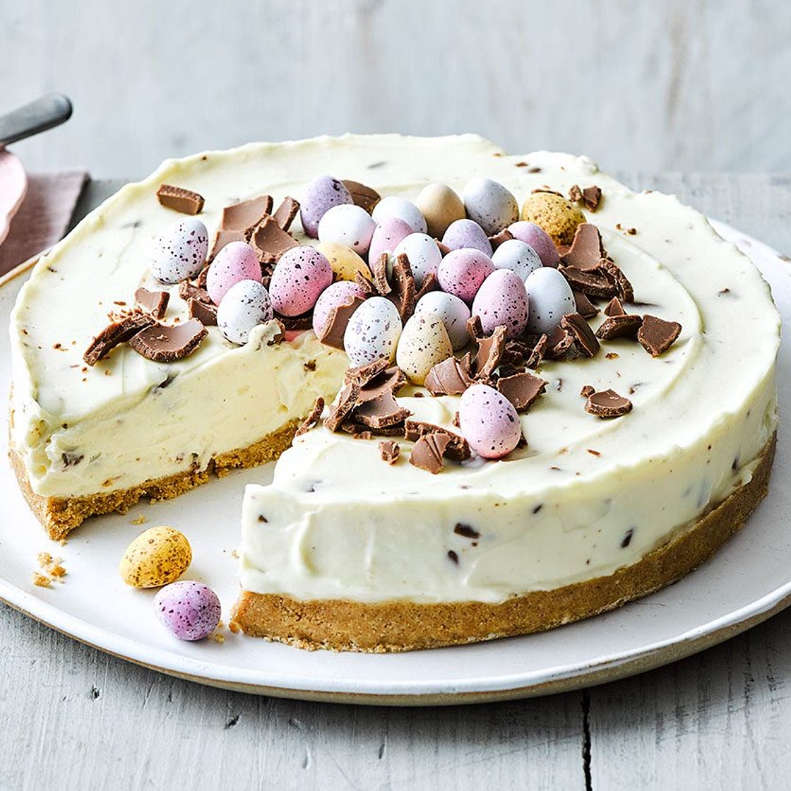 Easter egg cheesecake