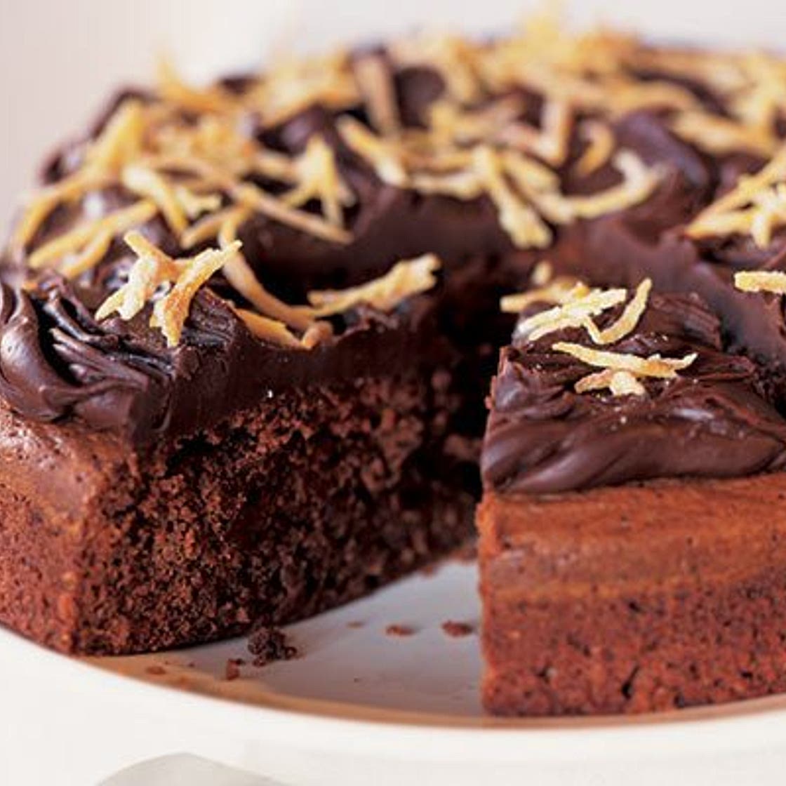 Dark chocolate & orange cake