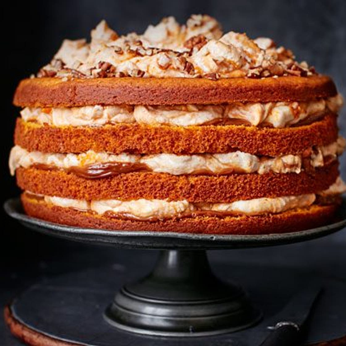 Pumpkin & caramel cake