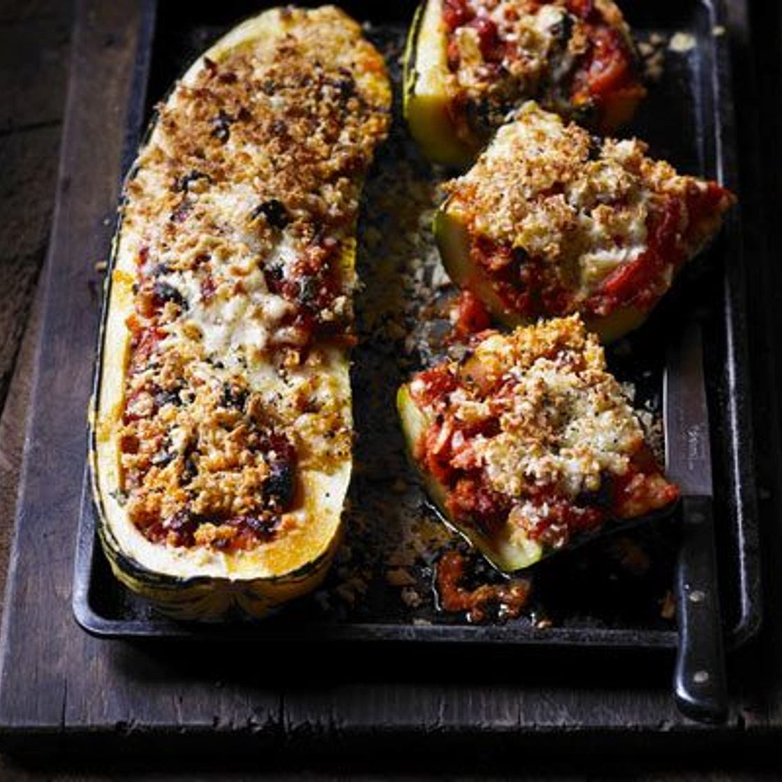 Spanish stuffed marrow