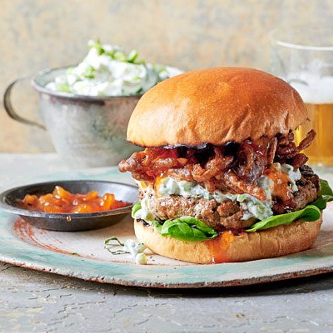 Bhaji burger