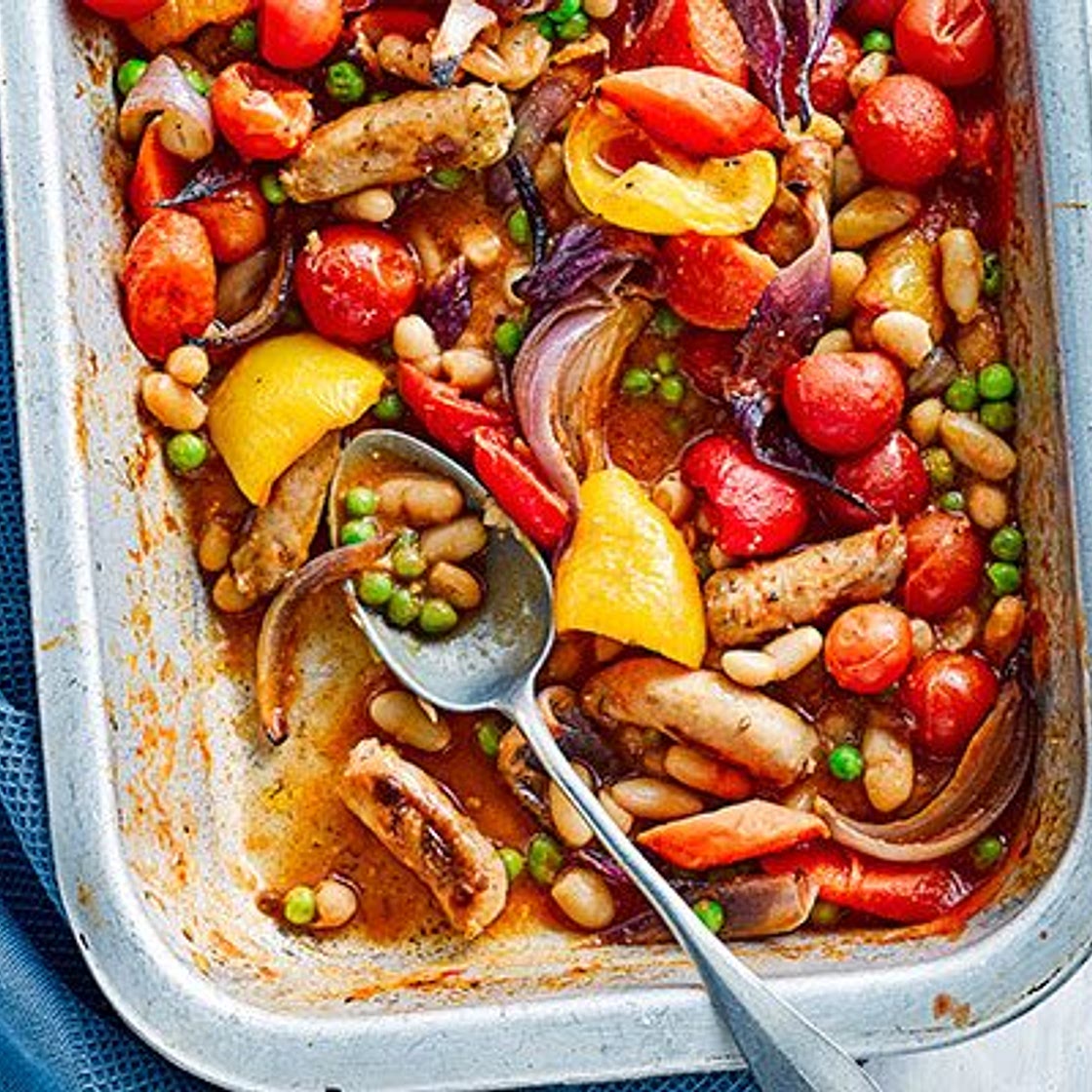 Sausage & white bean casserole