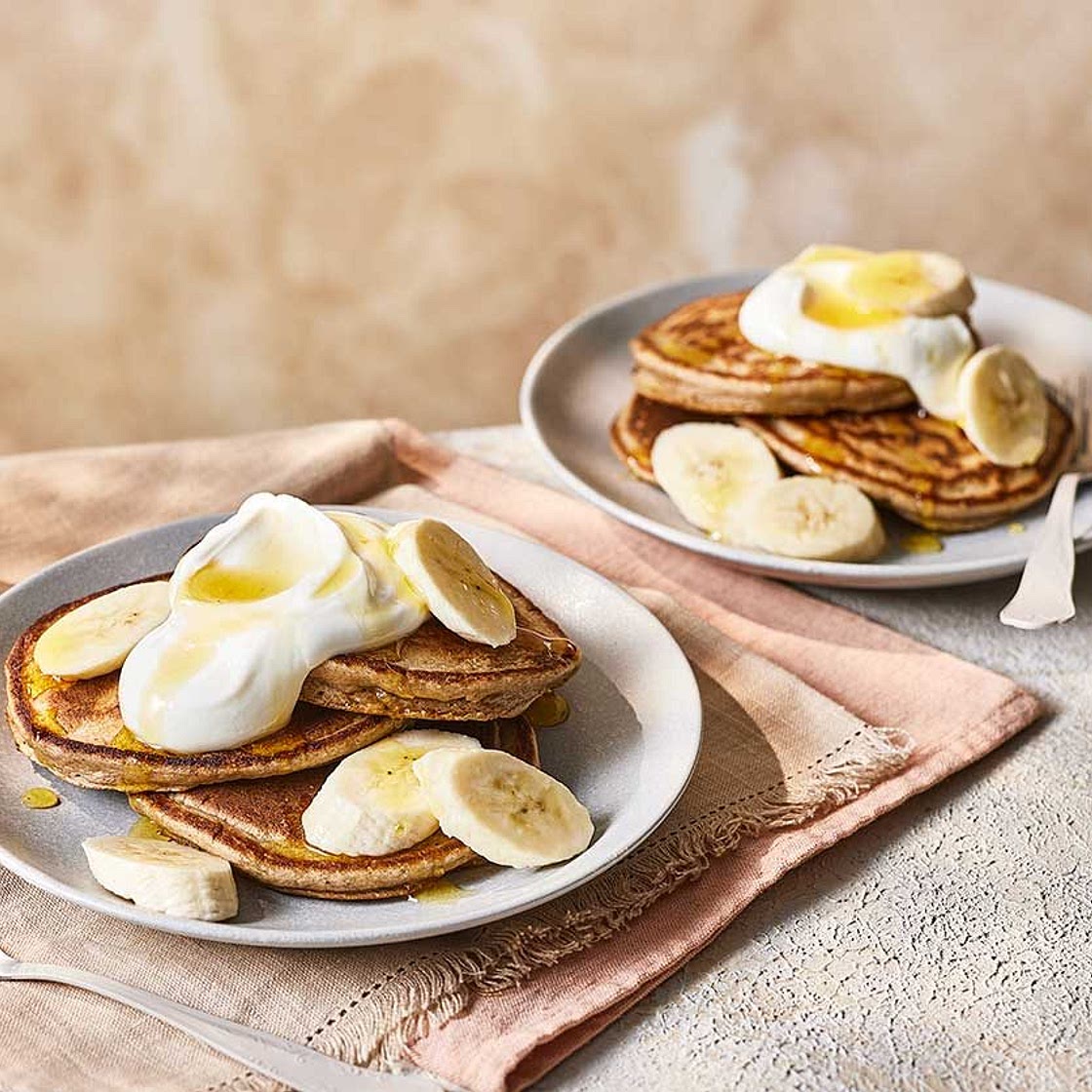 Protein pancakes with banana