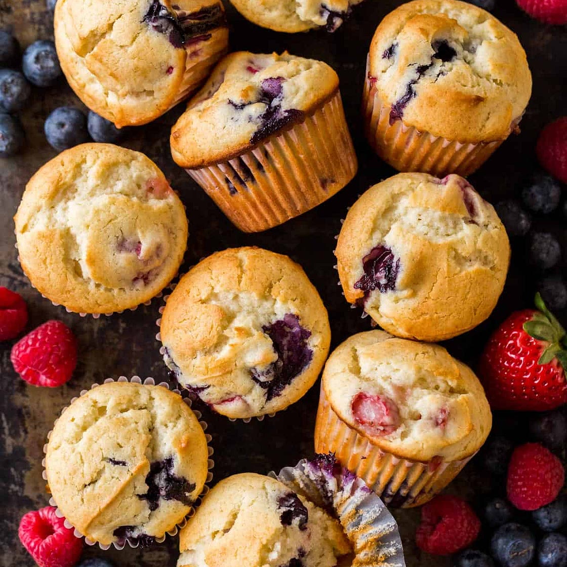 Mixed Berry Muffins