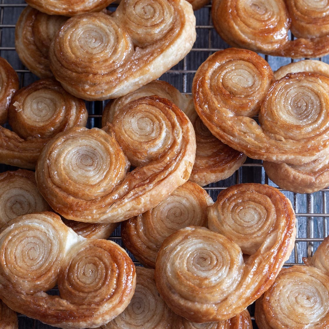 Cinnamon Sugar Puff Pastry Palmiers