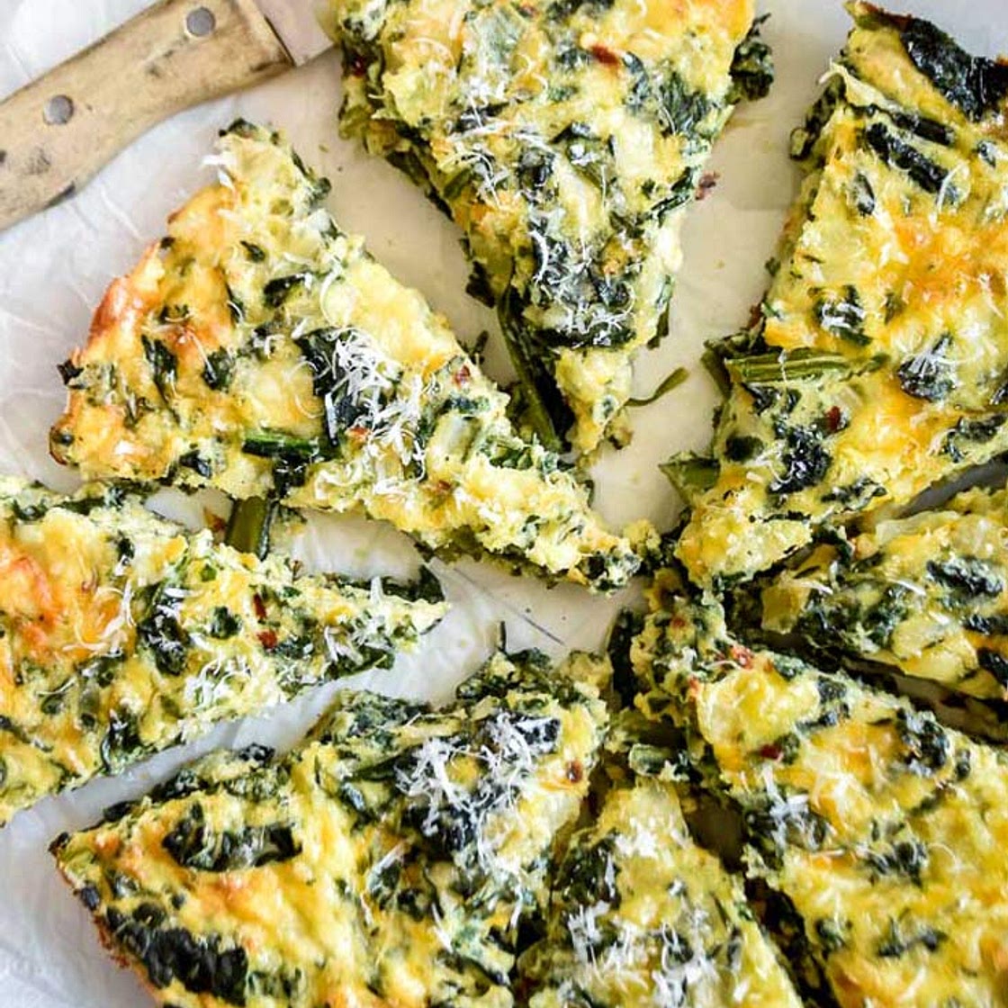 Crustless Spinach Quiche