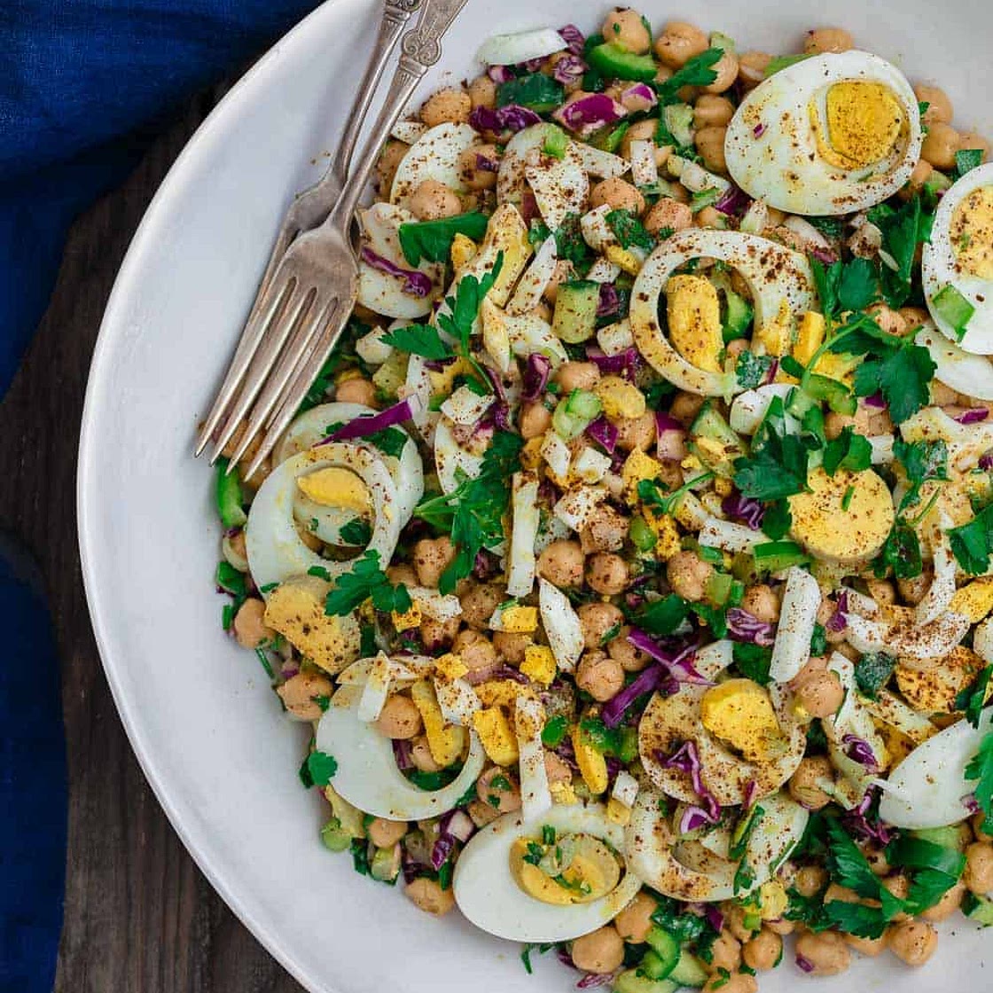 Mediterranean Chickpea Egg Salad Recipe