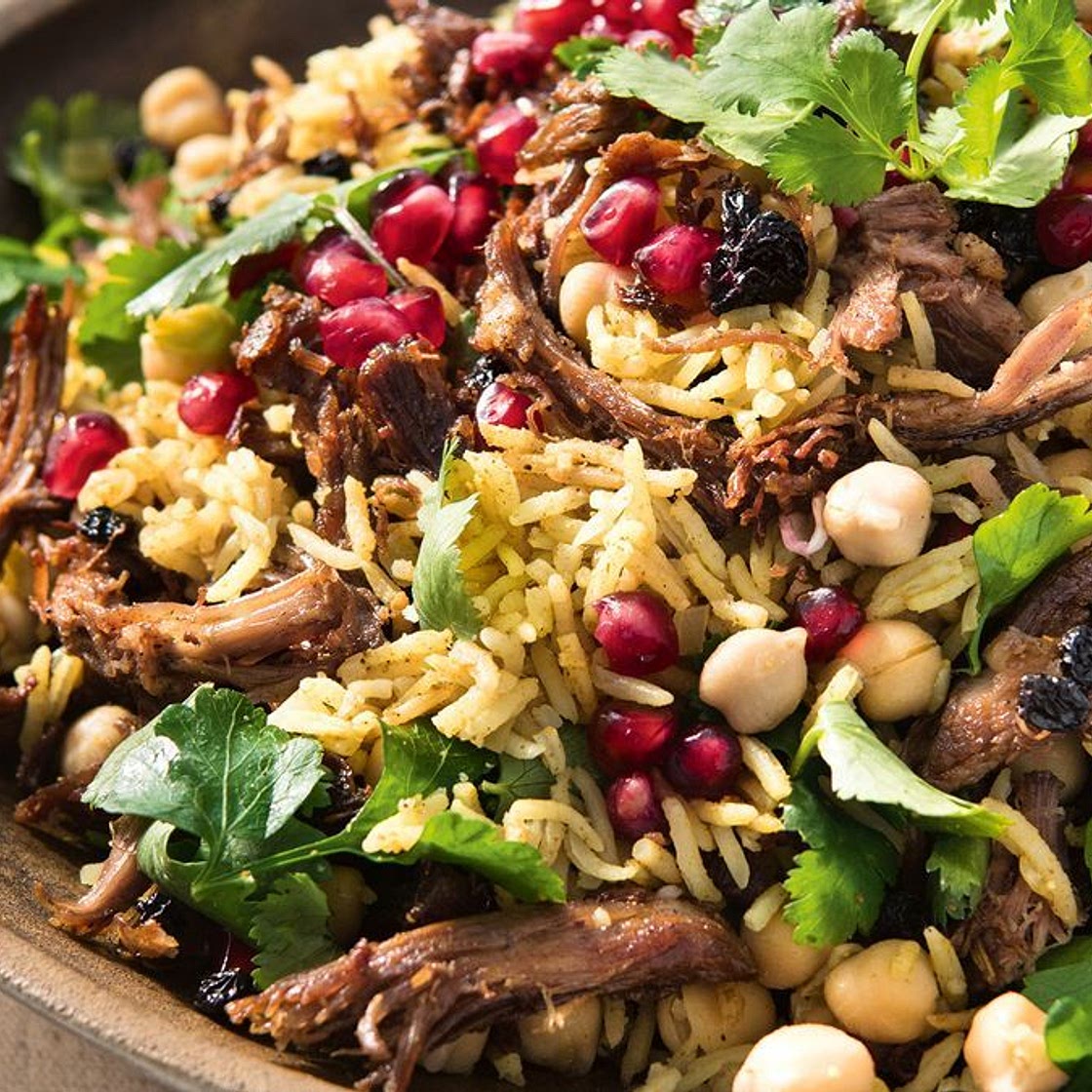 Middle Eastern lamb pilaf