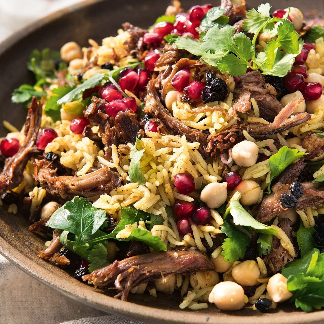 Middle Eastern lamb pilaf