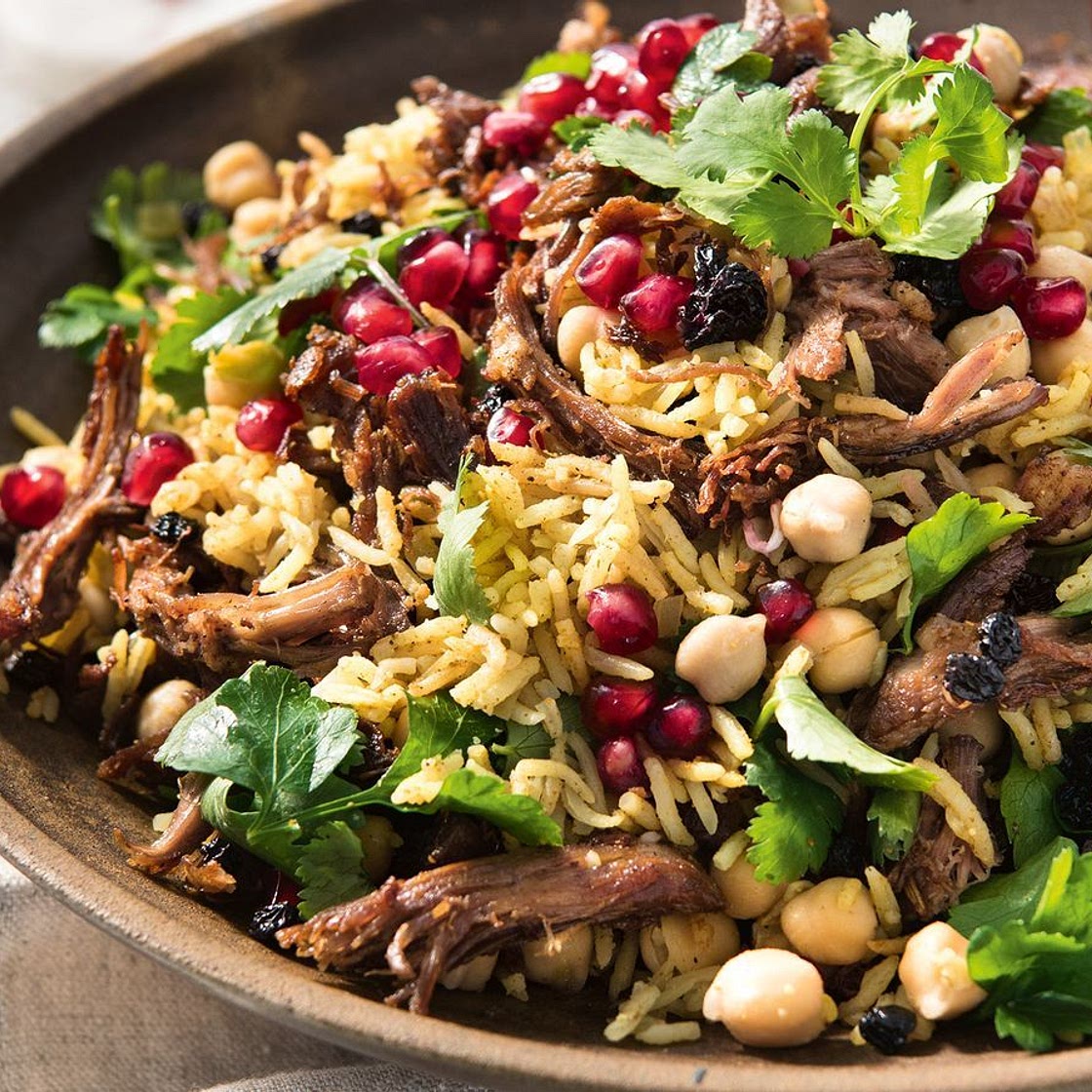 Middle Eastern lamb pilaf