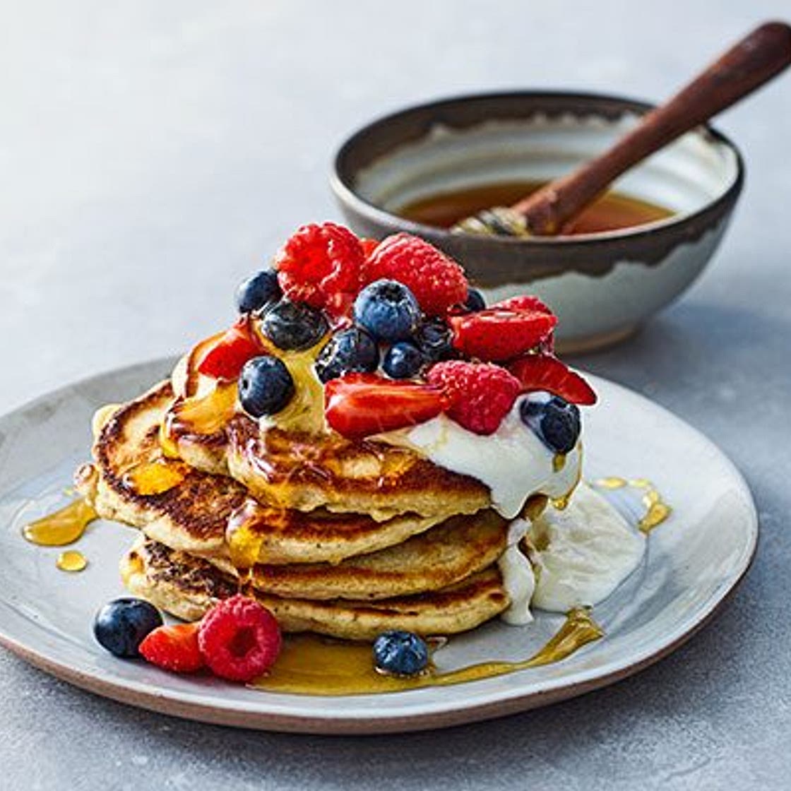 Leftover porridge pancakes