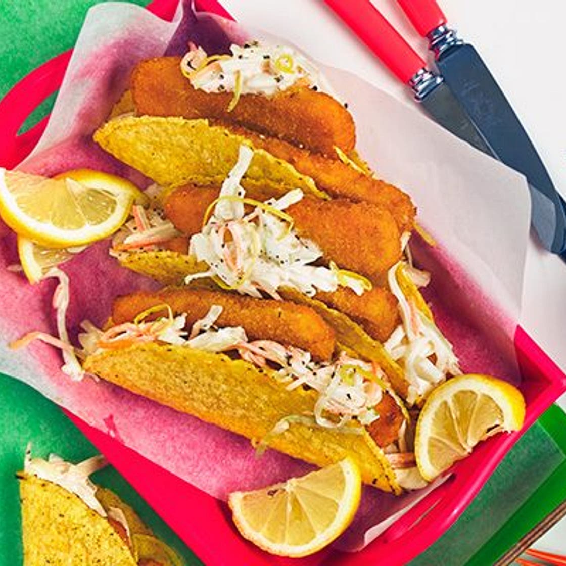 Fish finger tacos