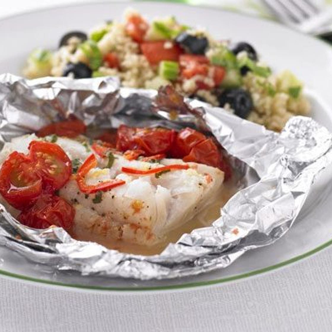 Mediterranean fish & couscous