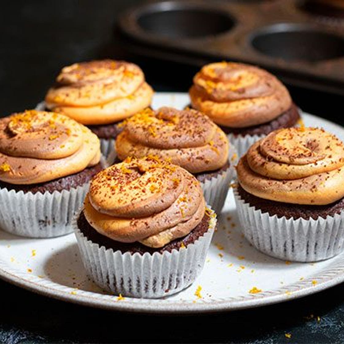 Chocolate orange cupcakes