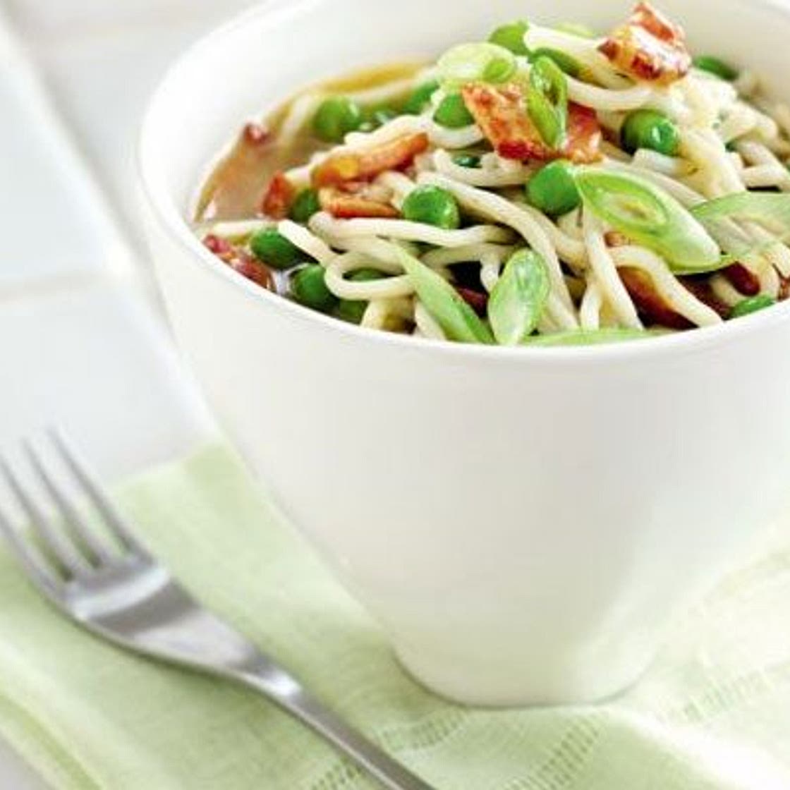 Smoky bacon pot noodle for one