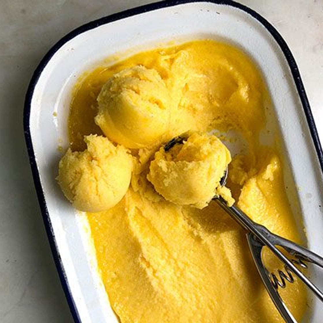 Mango sorbet
