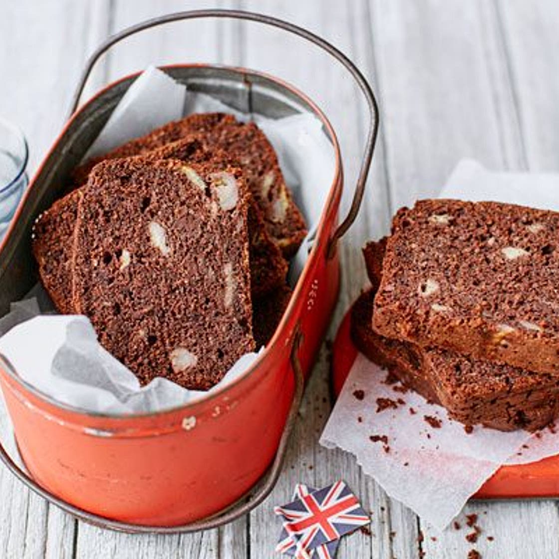 Dark chocolate, banana & rye loaf