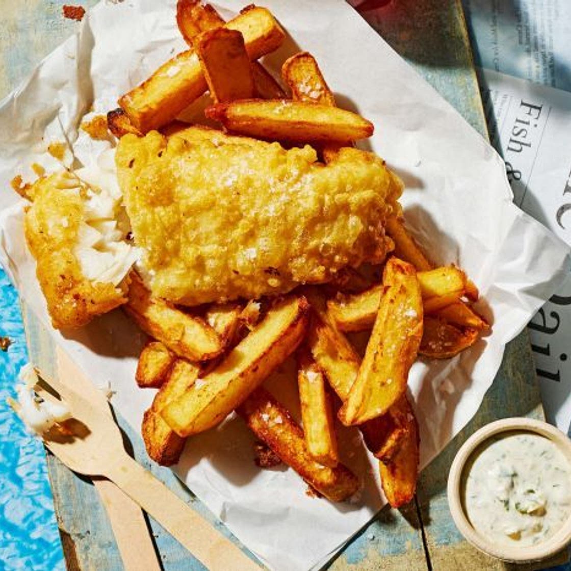 Air-fryer or oven-cooked fish & chips