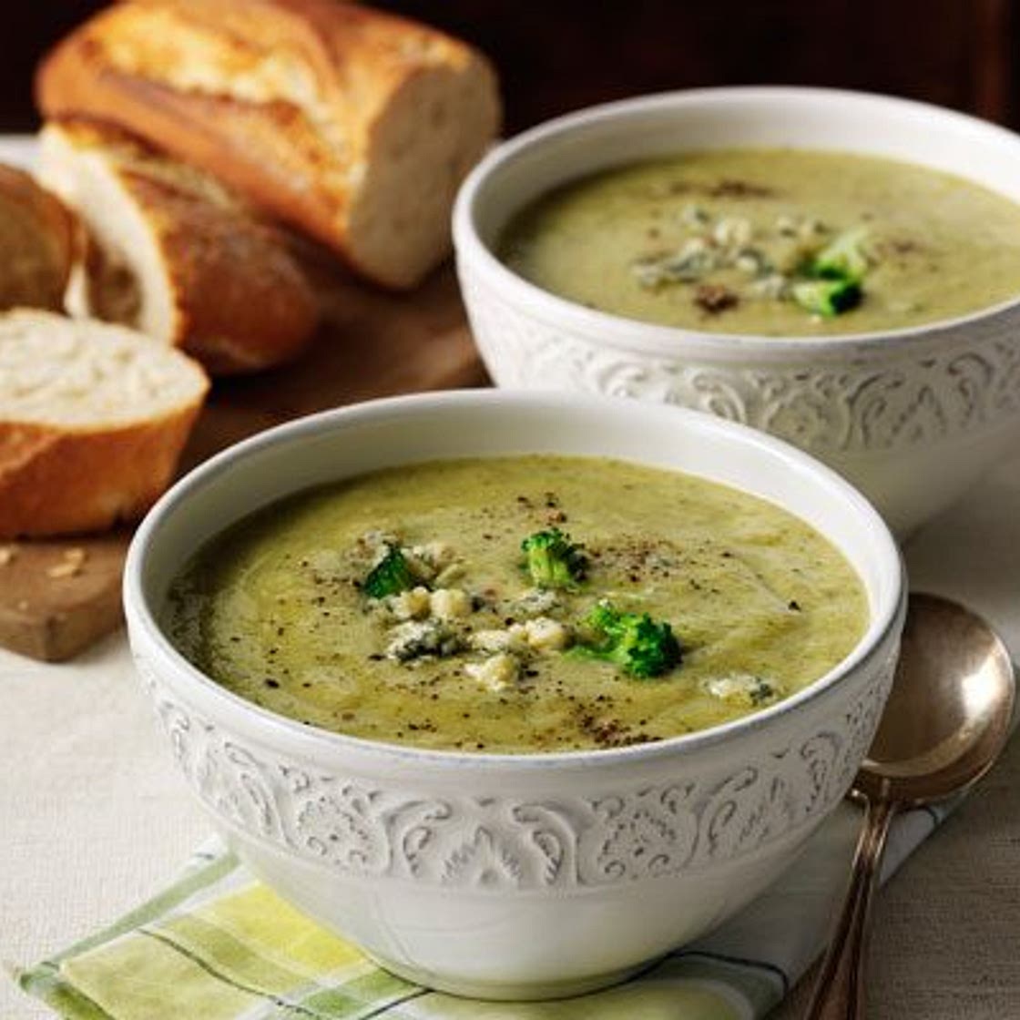 Soup maker broccoli and stilton soup