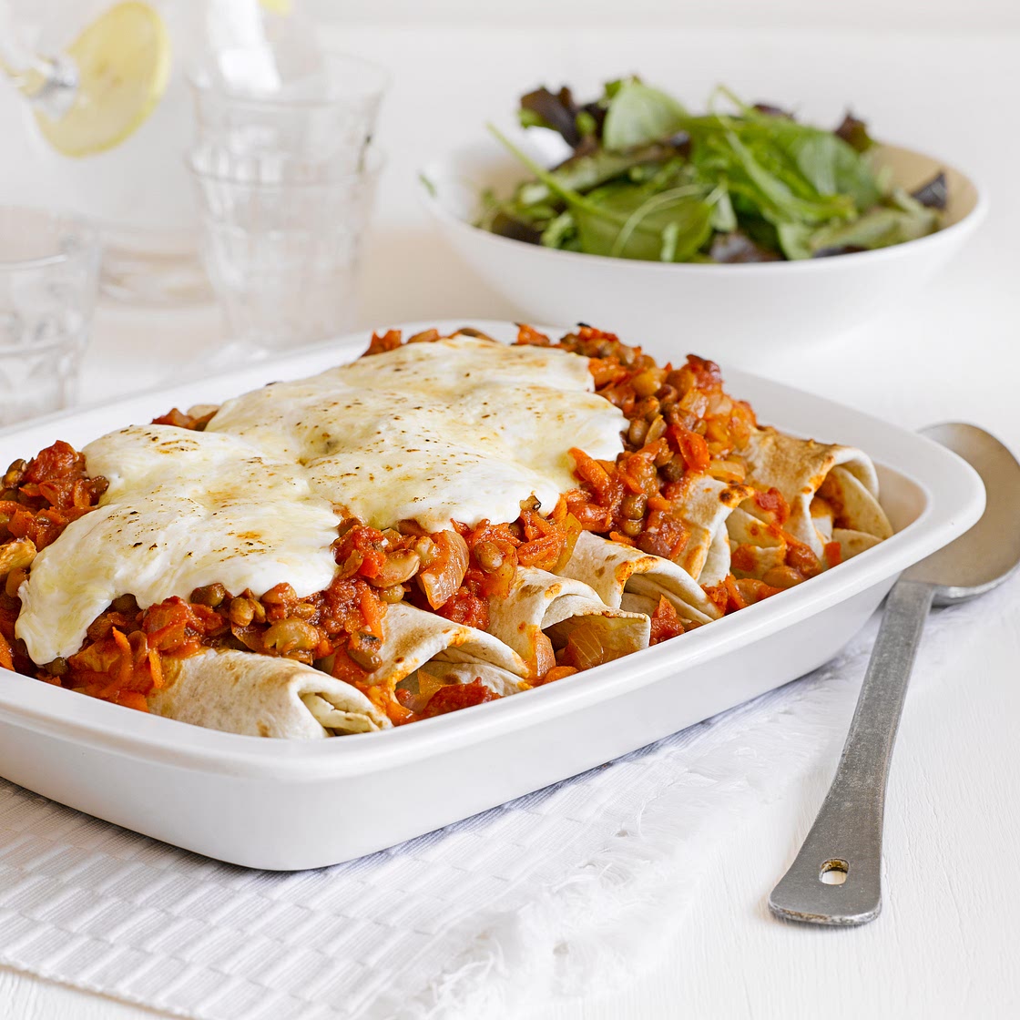 Vegetarian enchiladas