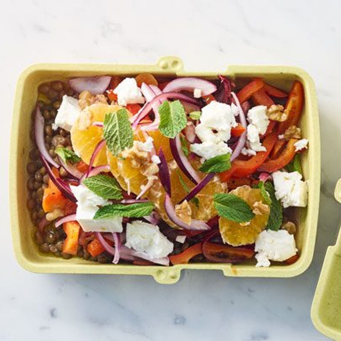 Feta & clementine lunch bowl