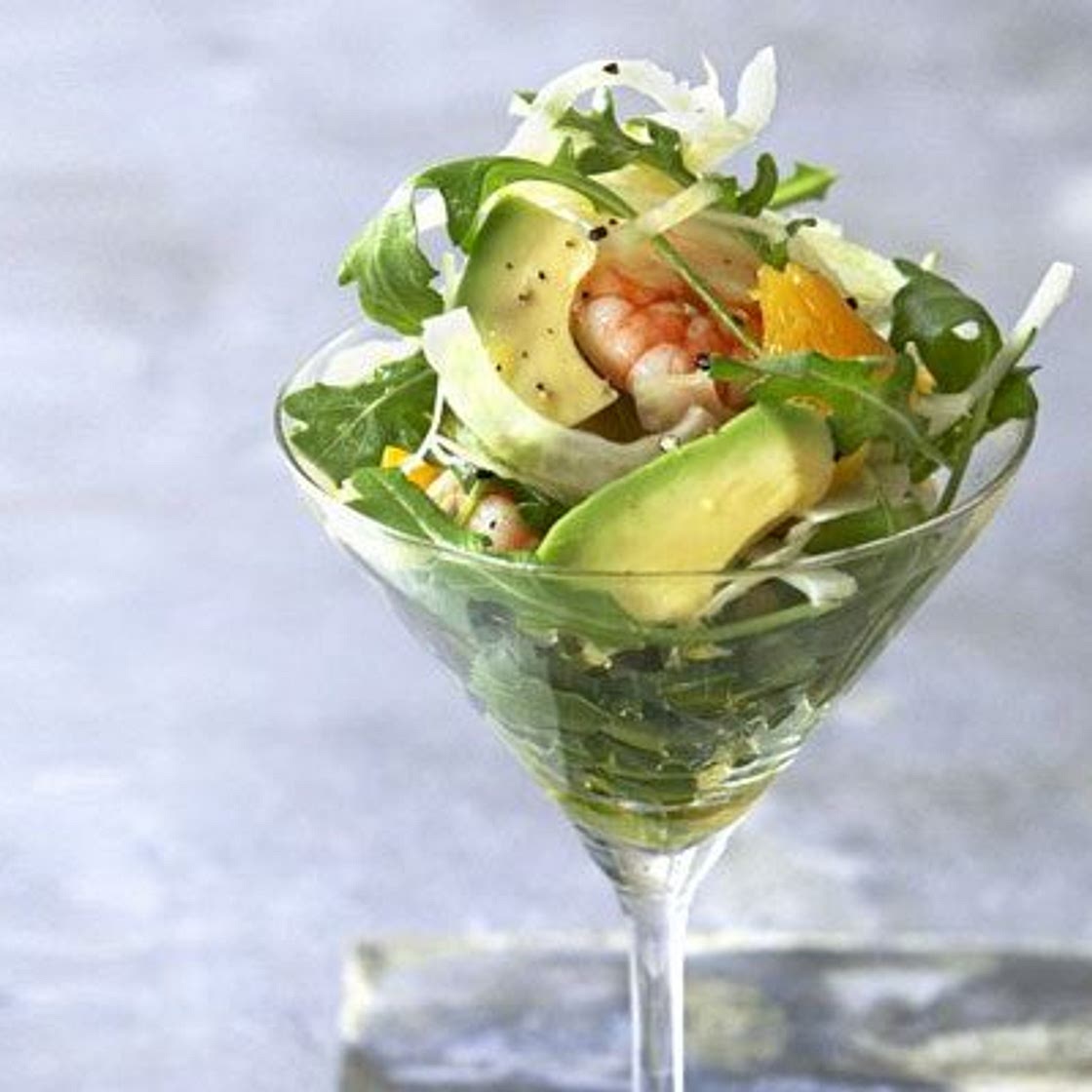 Avocado, prawn & fennel cocktails
