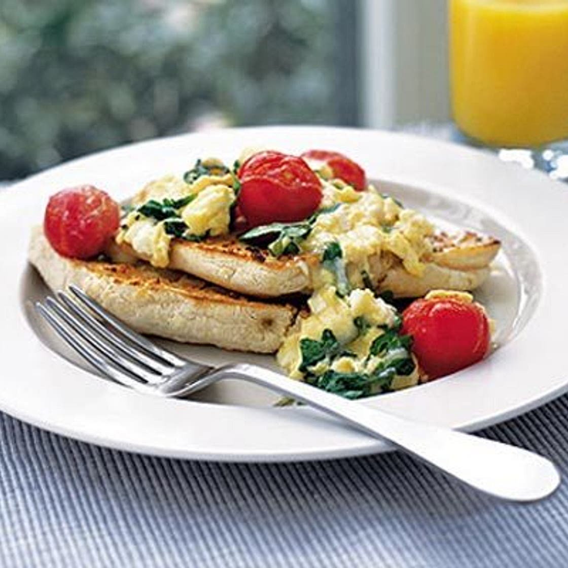 Cheese & watercress scramble