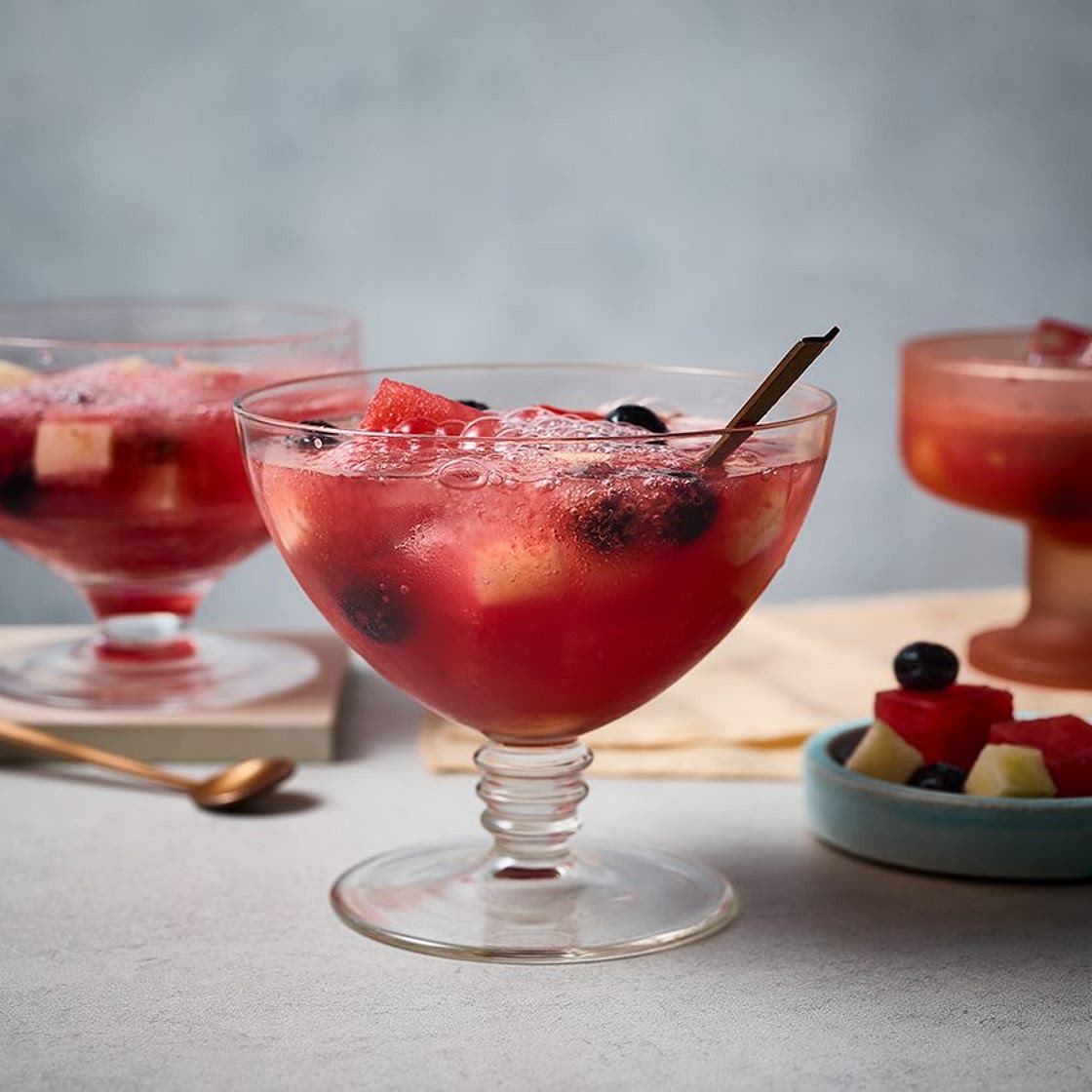 Hwachae (Korean watermelon punch)