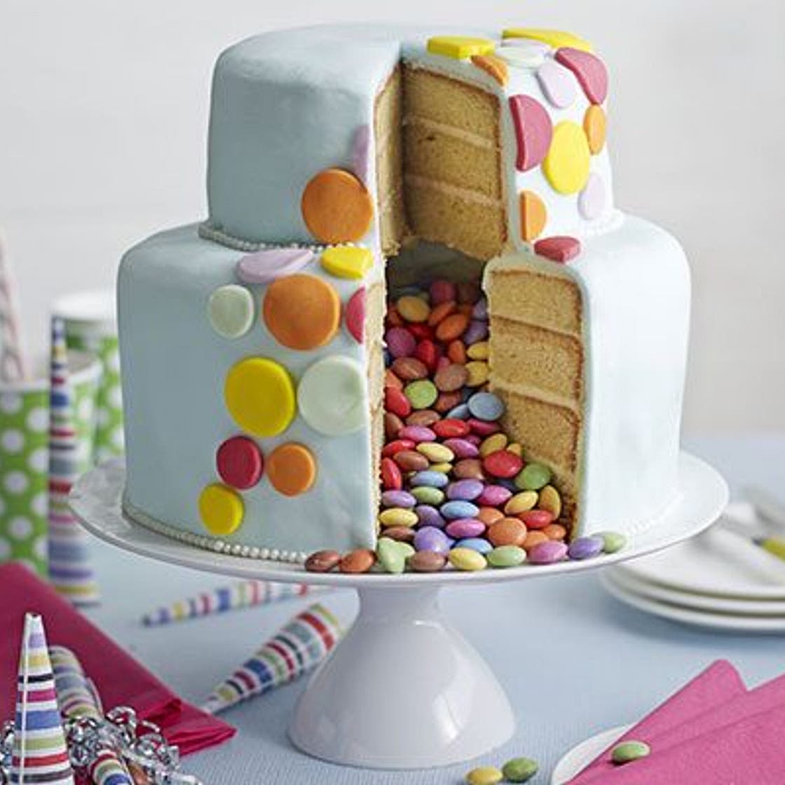 Celebration piñata cake